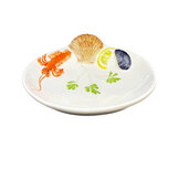 Schaaltje vis frutti di mare schelp wit 23cm | DEFV6 | Piccobella Schaaltje vis frutti di mare schelp wit 23cm | DEFV6 | Piccobella