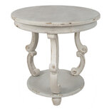 Clayre & Eef | Bijzettafel Grijs ø 66x64 cm | 5H0675 Clayre & Eef | Bijzettafel Grijs ø 66x64 cm | 5H0675