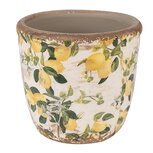 Clayre & Eef | Bloempot Binnen Beige Geel ø 11x10 cm | 6CE1609XS Clayre & Eef | Bloempot Binnen Beige Geel ø 11x10 cm | 6CE1609XS
