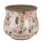 Clayre & Eef | Bloempot Binnen Beige Roze ø 16x14 cm | 6CE1612S Clayre & Eef | Bloempot Binnen Beige Roze ø 16x14 cm | 6CE1612S
