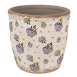 Clayre & Eef | Bloempot Binnen Beige Blauw ø 16x16 cm | 6CE1638L Clayre & Eef | Bloempot Binnen Beige Blauw ø 16x16 cm | 6CE1638L
