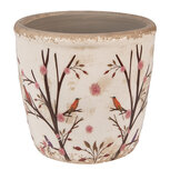 Clayre & Eef | Bloempot Binnen Beige Bruin ø 13x12 cm | 6CE1641S Clayre & Eef | Bloempot Binnen Beige Bruin ø 13x12 cm | 6CE1641S