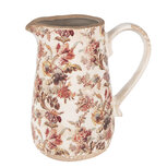 Clayre & Eef | Decoratieve Schenkkan Beige Roze 16x12x18 cm | 6CE1651M Clayre & Eef | Decoratieve Schenkkan Beige Roze 16x12x18 cm | 6CE1651M