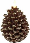 Led kaars dennenappel bruin goud middel 13 x 9 cm met timer waskaars effect | 798721| Home Sweet Home Led kaars dennenappel bruin goud middel 13 x 9 cm met timer waskaars effect | 798721| Home Sweet Home