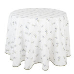 Clayre & Eef | Tafelkleed Beige Groen ø 170 cm | OLF07 Clayre & Eef | Tafelkleed Beige Groen ø 170 cm | OLF07