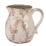 Clayre & Eef | Decoratieve Schenkkan Beige Roze 17x13x16 cm | 6CE1616M Clayre & Eef | Decoratieve Schenkkan Beige Roze 17x13x16 cm | 6CE1616M