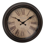 Clayre & Eef | Wandklok Bruin ø 29x5 cm / 1xAA | 6KL0808 Clayre & Eef | Wandklok Bruin ø 29x5 cm / 1xAA | 6KL0808