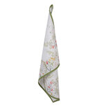 Clayre & Eef | Theedoek Wit Groen 50x70 cm | WFF42 Clayre & Eef | Theedoek Wit Groen 50x70 cm | WFF42