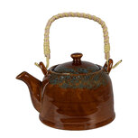 Clayre & Eef | Theepot Bruin ø 14x12 cm / 750 ml | 6CETE0137 Clayre & Eef | Theepot Bruin ø 14x12 cm / 750 ml | 6CETE0137