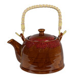 Clayre & Eef | Theepot Bruin ø 14x12 cm / 750 ml | 6CETE0138 Clayre & Eef | Theepot Bruin ø 14x12 cm / 750 ml | 6CETE0138