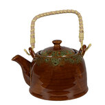 Clayre & Eef | Theepot Bruin ø 14x12 cm / 750 ml | 6CETE0140 Clayre & Eef | Theepot Bruin ø 14x12 cm / 750 ml | 6CETE0140