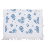 Clayre & Eef | Gastendoekje Wit Blauw 40x66 cm | CTBRB Clayre & Eef | Gastendoekje Wit Blauw 40x66 cm | CTBRB