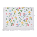 Clayre & Eef | Gastendoekje Wit Geel 40x66 cm | CTCFL Clayre & Eef | Gastendoekje Wit Geel 40x66 cm | CTCFL