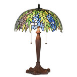 Clayre & Eef | Tiffany Tafellamp Groen ø 41x60 cm E27/max 2x60W | 5LL-1216 Clayre & Eef | Tiffany Tafellamp Groen ø 41x60 cm E27/max 2x60W | 5LL-1216