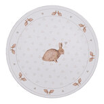 Clayre & Eef | Onderbord Wit Bruin ø 33x1 cm | BSLC85 Clayre & Eef | Onderbord Wit Bruin ø 33x1 cm | BSLC85