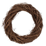 Clayre & Eef | Decoratie Krans Bruin ø 35x6 cm | 6RO0602M