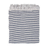 Clayre & Eef | Plaid Beige Blauw 125x150 cm | KT060.135 Clayre & Eef | Plaid Beige Blauw 125x150 cm | KT060.135