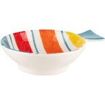 Dekoratief | Bowl vis, multicolor, keramiek, 21x16x5cm | A240050 Dekoratief | Bowl vis, multicolor, keramiek, 21x16x5cm | A240050