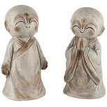 Dekoratief | Bhoedha staand, grijs, keramiek, 10x9x18cm, set van 2 stuks | A240959 Dekoratief | Bhoedha staand, grijs, keramiek, 10x9x18cm, set van 2 stuks | A240959