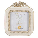 Clayre & Eef | Fotolijst Wit 11x2x13 cm / 9x9 cm | 2F1059 Clayre & Eef | Fotolijst Wit 11x2x13 cm / 9x9 cm | 2F1059