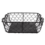 Clayre & Eef | Mandje Zwart 23x23x7 cm | 6Y5479 Clayre & Eef | Mandje Zwart 23x23x7 cm | 6Y5479