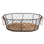 Clayre & Eef | Mandje Zwart Bruin 33x23x10 cm | 6Y5480 Clayre & Eef | Mandje Zwart Bruin 33x23x10 cm | 6Y5480