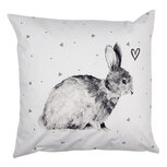 Clayre & Eef | Kussenhoes Wit Grijs 45x45 cm | BSL23 Clayre & Eef | Kussenhoes Wit Grijs 45x45 cm | BSL23