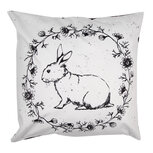 Clayre & Eef | Kussenhoes Wit Zwart 45x45 cm | DR23 Clayre & Eef | Kussenhoes Wit Zwart 45x45 cm | DR23