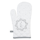 Clayre & Eef | Ovenwant Wit Grijs 18x30 cm | LGC44 Clayre & Eef | Ovenwant Wit Grijs 18x30 cm | LGC44