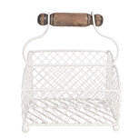 Clayre & Eef | Brievenhouder Wit 19x15x9/24 cm | 6Y5533 Clayre & Eef | Brievenhouder Wit 19x15x9/24 cm | 6Y5533