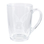 Clayre & Eef | Theeglas Transparant Wit 11x8x11 cm / 300 ml | RAEGL0006 Clayre & Eef | Theeglas Transparant Wit 11x8x11 cm / 300 ml | RAEGL0006