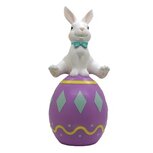 Clayre & Eef | Decoratie Konijn Wit Paars 41x39x91 cm | 5MG0027 Clayre & Eef | Decoratie Konijn Wit Paars 41x39x91 cm | 5MG0027