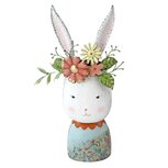 Clayre & Eef | Bloempot Wit Blauw 29x19x62 cm | 5Y1213 Clayre & Eef | Bloempot Wit Blauw 29x19x62 cm | 5Y1213