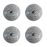 Clayre & Eef | Deurknop set van 4 Grijs ø 4x3/6 cm | 65303 Clayre & Eef | Deurknop set van 4 Grijs ø 4x3/6 cm | 65303