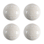 Clayre & Eef | Deurknop set van 4 Beige ø 4x3/6 cm | 65304 Clayre & Eef | Deurknop set van 4 Beige ø 4x3/6 cm | 65304
