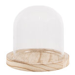 Clayre & Eef | Stolp Transparant Bruin ø 13x11 cm | 6GL4479