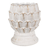 Clayre & Eef | Bloempot Wit ø 15x18 cm | 6TE0510M