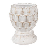 Clayre & Eef | Bloempot Wit ø 11x13 cm | 6TE0510S