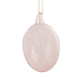 Clayre & Eef | Decoratie Hanger ei Roze ø 6x10 cm | 6GL4447 Clayre & Eef | Decoratie Hanger ei Roze ø 6x10 cm | 6GL4447