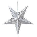 Clayre & Eef | Kerstdecoratie Ster Wit 60x18x60 cm | 6PA0510L Clayre & Eef | Kerstdecoratie Ster Wit 60x18x60 cm | 6PA0510L