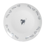 Clayre & Eef | Servies Ontbijtbord Wit Grijs ø 20x2 cm | CAKYDP Clayre & Eef | Servies Ontbijtbord Wit Grijs ø 20x2 cm | CAKYDP