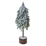 Clayre & Eef | Kunstkerstboom Groen Wit 17x14x44 cm | 65579 Clayre & Eef | Kunstkerstboom Groen Wit 17x14x44 cm | 65579