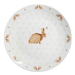 Clayre & Eef | Servies Dinerbord Wit Bruin ø 26x2 cm | BSLCFP Clayre & Eef | Servies Dinerbord Wit Bruin ø 26x2 cm | BSLCFP