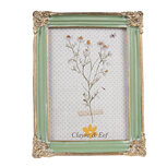 Clayre & Eef | Fotolijst Groen Goudkleurig 16x2x21 cm / 13x18 cm | 2F1141 Clayre & Eef | Fotolijst Groen Goudkleurig 16x2x21 cm / 13x18 cm | 2F1141