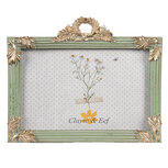 Clayre & Eef | Fotolijst Groen Goudkleurig 17x2x14 cm / 10x15 cm | 2F1140 Clayre & Eef | Fotolijst Groen Goudkleurig 17x2x14 cm / 10x15 cm | 2F1140