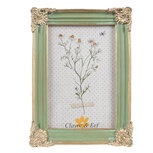 Clayre & Eef | Fotolijst Groen Goudkleurig 13x2x18 cm / 10x15 cm | 2F1147 Clayre & Eef | Fotolijst Groen Goudkleurig 13x2x18 cm / 10x15 cm | 2F1147