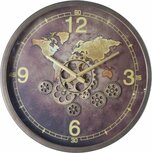 Home Sweet Home | Radarklok "Carta" bruin/goud Ø 46 cm | G6099605 Home Sweet Home | Radarklok "Carta" bruin/goud Ø 46 cm | G6099605