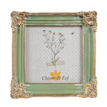 Clayre & Eef | Fotolijst Groen Goudkleurig 13x2x13 cm / 10x10 cm | 2F1149 Clayre & Eef | Fotolijst Groen Goudkleurig 13x2x13 cm / 10x10 cm | 2F1149