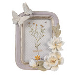 Clayre & Eef | Fotolijst Paars Zilverkleurig 17x3x23 cm / 10x15 cm | 2F1117 Clayre & Eef | Fotolijst Paars Zilverkleurig 17x3x23 cm / 10x15 cm | 2F1117