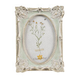 Clayre & Eef | Fotolijst Groen Zilverkleurig 14x3x19 cm / 10x15 cm | 2F1118 Clayre & Eef | Fotolijst Groen Zilverkleurig 14x3x19 cm / 10x15 cm | 2F1118